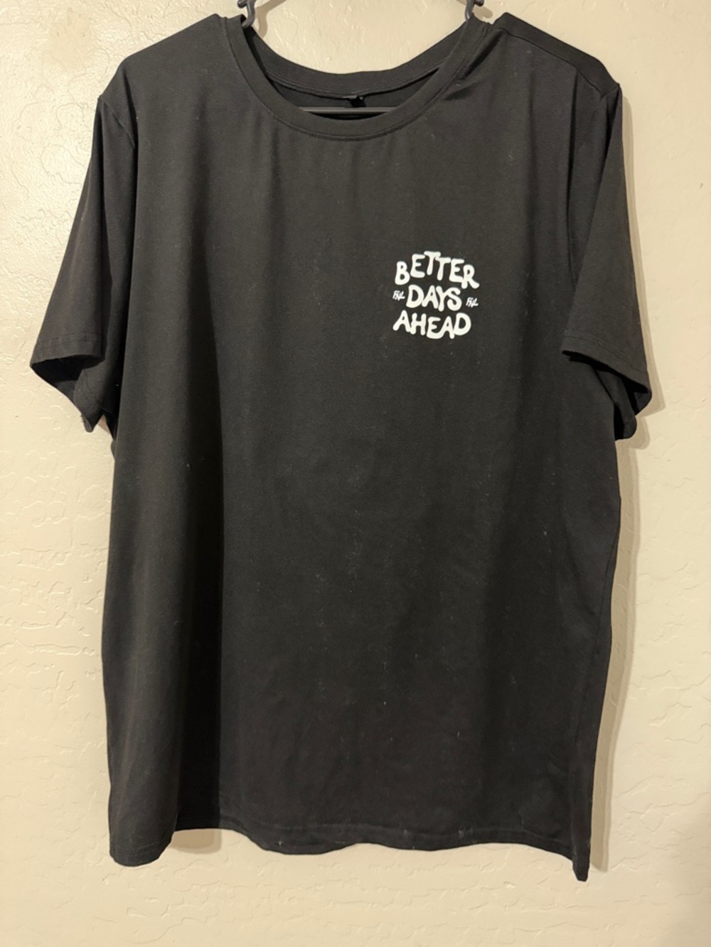 Better Days Ahead Black Graphic Tee - Men